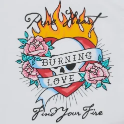 Discount Only - KOGALICE-REG-S/S-BURNING-TOP-BOX-JRS Blanc