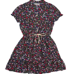 Online Only - KOGLUNA MONIQUE STRING TIE S/S DRESS PTM Multicolore