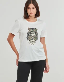 Sale Only - ONLABELLA L/S GLITTER V-NECK CS KNT Blanc