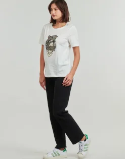 Sale Only - ONLABELLA L/S GLITTER V-NECK CS KNT Blanc