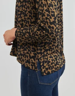 Hot Only - ONLANA L/S AOP TOP CC JRS Marron