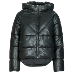 Clearance Only - ONLANJA FAUX LEATHER PUFFER CC OTW Noir