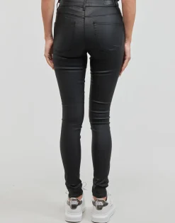 Sale Only - ONLANNE K MID WAIST COATED PNT Noir