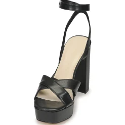 Only - ONLAUTUM-3 PU HEELED SANDAL Noir Sale