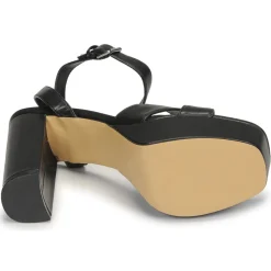 Only - ONLAUTUM-3 PU HEELED SANDAL Noir Sale