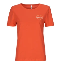 Hot Only - ONLBEATE LIFE S/S HEART TOP CS JRS Rouge