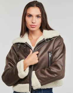 Only - ONLBETTY FAUX SUEDE BONDED AVIATOR OTW Marron Sale