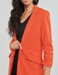 Only - ONLCAROLINA DIANA 3/4 BLAZER CC TLR Rouge Discount