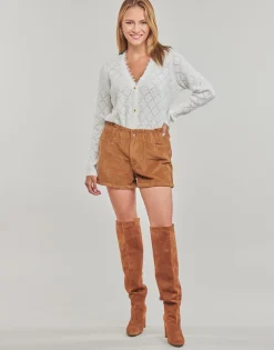 Only - ONLCUBA-FLORA HW PB CORD SHORTS PNT