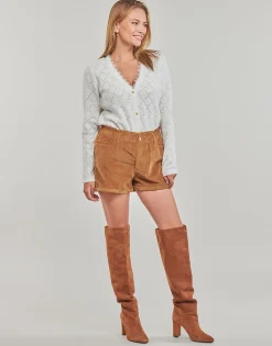 Only - ONLCUBA-FLORA HW PB CORD SHORTS PNT