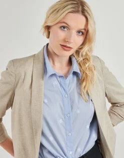 Online Only - ONLELLY 3/4 LIFE Beige