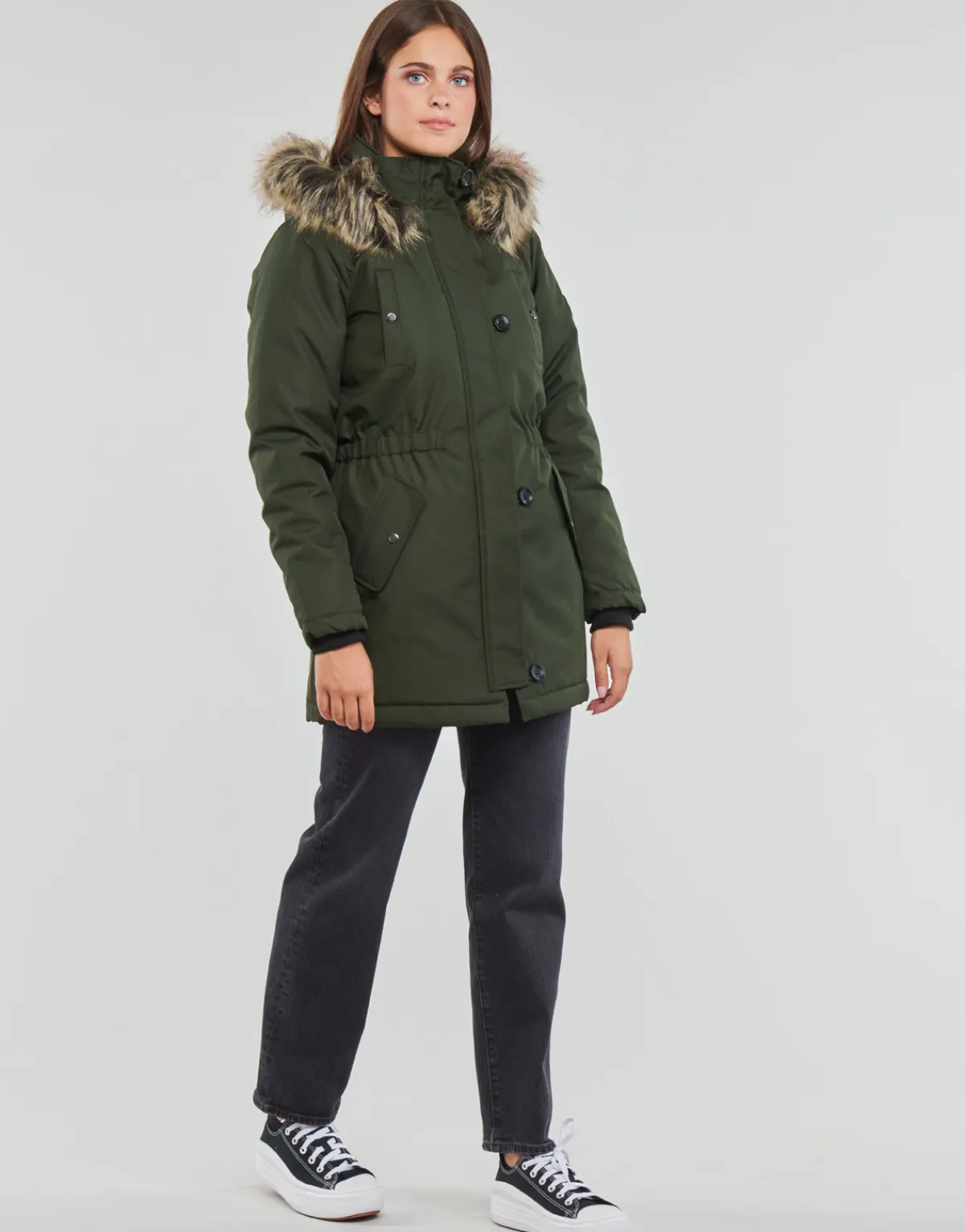 Best Only - ONLIRIS FUR WINTER PARKA CC OTW Kaki