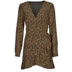 Only - ONLKACEY FR L/S WRAP DRESS PTM Marron Sale