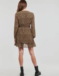 Only - ONLKACEY FR L/S WRAP DRESS PTM Marron Sale