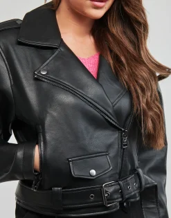 Only - ONLLOUIE FAUX LEAHTER BIKER OTW