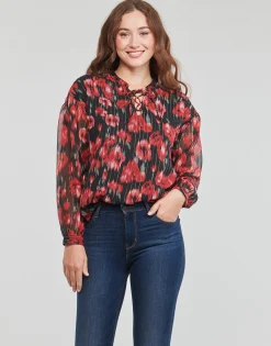 Only - ONLMARISE LUREX L/S STRING TOP CS PTM Rouge Clearance