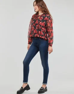 Only - ONLMARISE LUREX L/S STRING TOP CS PTM Rouge Clearance