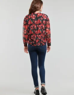 Only - ONLMARISE LUREX L/S STRING TOP CS PTM Rouge Clearance