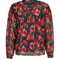 Only - ONLMARISE LUREX L/S STRING TOP CS PTM Rouge Clearance