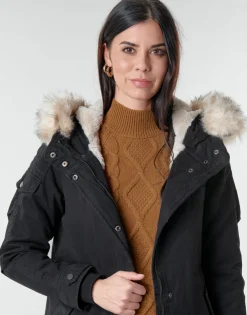 Only - ONLMAY FUR CANVAS PARKA  CC OTW Noir Online