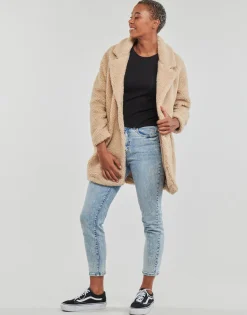 Sale Only - ONLNEWAURELIA SHERPA COAT CC OTW Beige