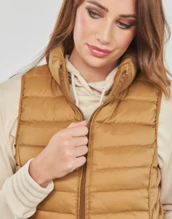 Best Only - ONLNEWCLAIRE QUILTED WAISTCOAT OTW MArron