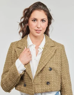 Only - ONLNEWKENNEDY BOUCLE BLAZER OTW Marron Sale