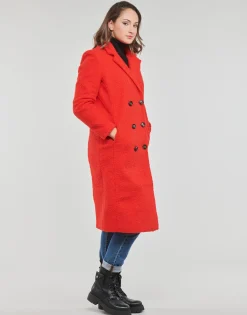 Online Only - ONLPIPER  COAT CC OTW Rouge