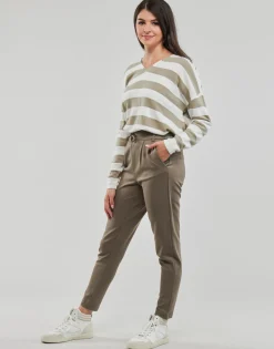 Discount Only - ONLPOPTRASH LIFE EASY COL PANT PNT Marron