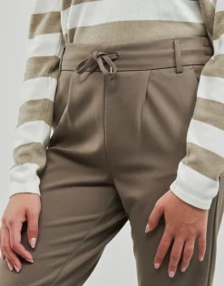 Discount Only - ONLPOPTRASH LIFE EASY COL PANT PNT Marron