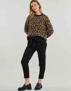 Only - ONLRITA LOOSE CHECK LYREX BELT PANT TLR