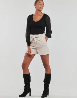 Only - ONLVIOLA HW PB BELT CORD SHORTS TLR Beige Outlet