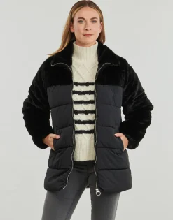 Outlet Only - ONLWANJA FUR PUFFER MIX COAT CC OTW Noir