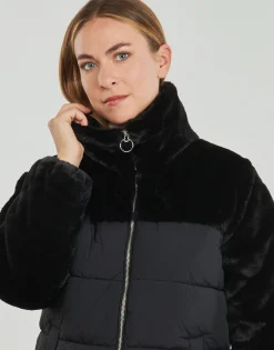 Outlet Only - ONLWANJA FUR PUFFER MIX COAT CC OTW Noir