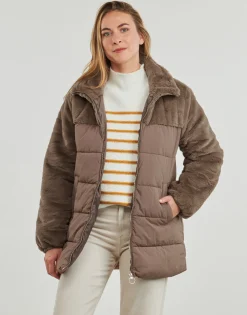 Only - ONLWANJA FUR PUFFER MIX COAT CC OTW Marron Discount