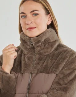 Only - ONLWANJA FUR PUFFER MIX COAT CC OTW Marron Discount