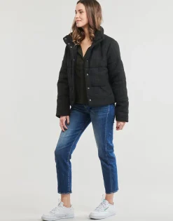 Only - ONLWIKI BOUCLE MIX PUFFER JACKET OTW Noir