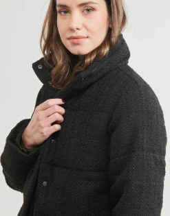 Only - ONLWIKI BOUCLE MIX PUFFER JACKET OTW Noir