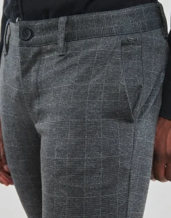 Only & Sons  - ONSMARK CHECK PANTS HY GW 9887 Marine