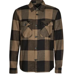Best Only & Sons  - ONSMILO LS CHECK OVERSHIRT Marron