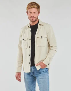 Hot Only & Sons  - ONSMILO LS SOLID OVERSHIRT NOOS Creme