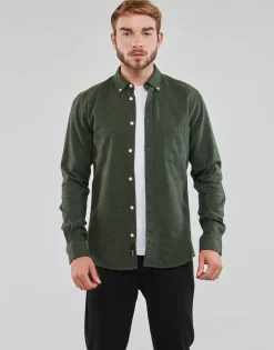 Sale Only & Sons  - ONSNIKO LS MELANGE SHIRT Kaki