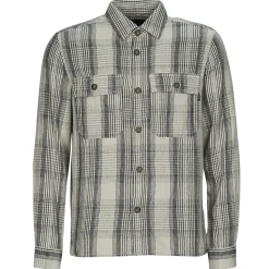 Only & Sons  - ONSSCOTT LS CHECK FLANNEL OVERSHIRT 4162 Noir Discount