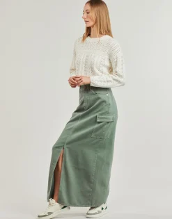 Online Pepe jeans - MAXI SKIRT HW CLR Kaki