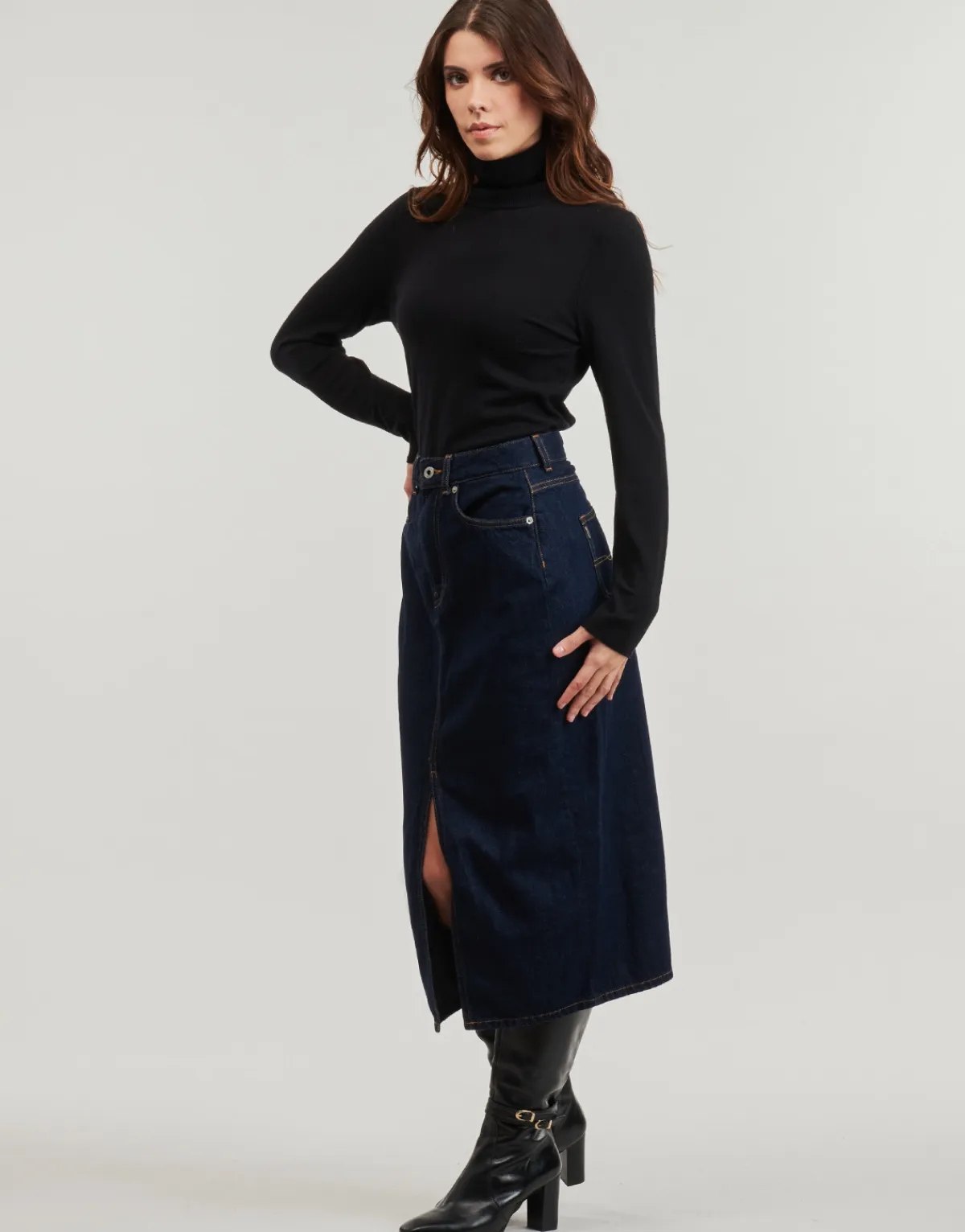Pepe jeans - MIDI SKIRT HW