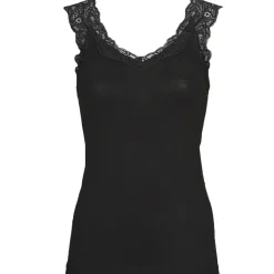 Pieces - PCBARBERA LACE TOP Noir Hot