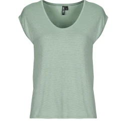 Outlet Pieces - PCBILLO TEE LUREX STRIPES Bleu