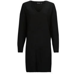 Pieces - PCJULIANA LS V-NECK KNIT DRESS NOOS BC Noir Best