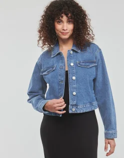 Pieces - PCTESSIE LS DNM JACKET MB873 Bleu Clearance