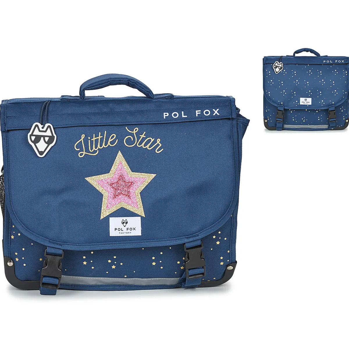Pol Fox - CARTABLE STAR BLU 38 CM Discount